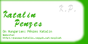 katalin penzes business card